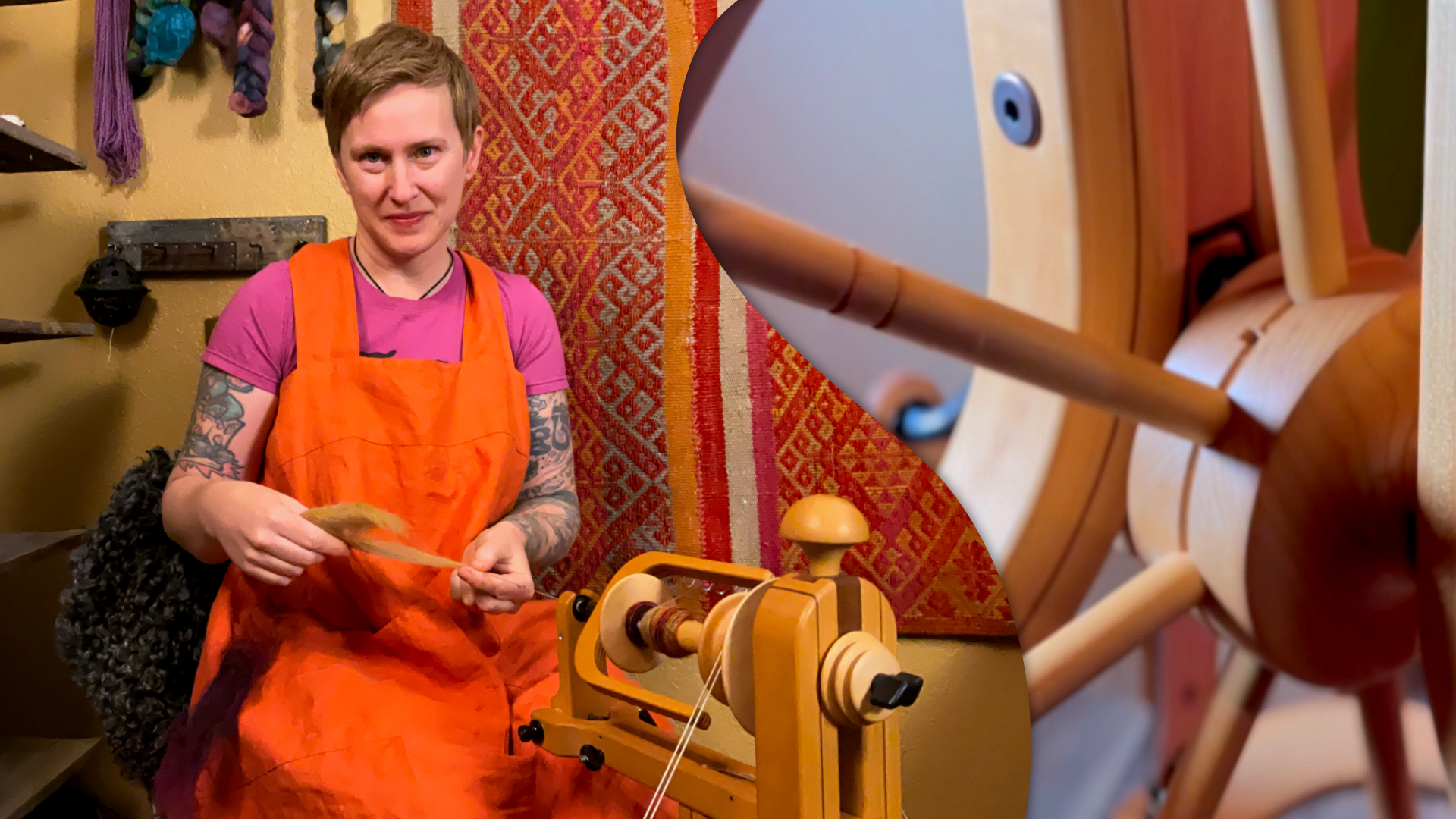 S1E1.8 - Make a Yarn (MAY) on a double-drive wheel