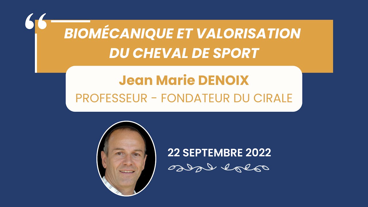 Biomécanique / valorisation cheval de sport - 2022