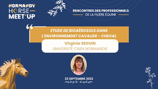 15-Etude de bioaérosols dans l'environnement cavalier - cheval