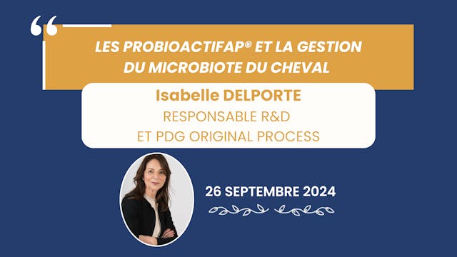 04-ProbioactiFAP® et gestion du microbiote du cheval