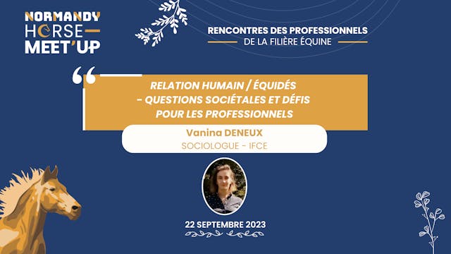 01-Les relations humains-équidés - Questions sociétales pour les professionnels