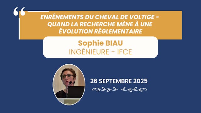 Enrênements du cheval de voltige - 2025