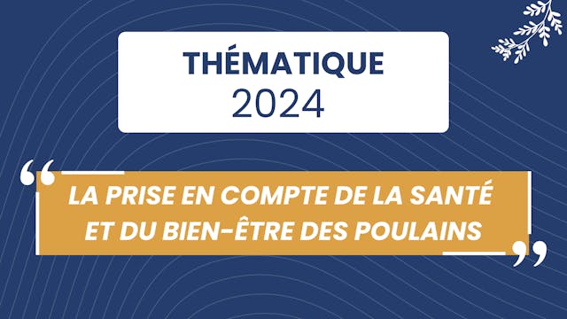 Santé et bien-être des poulains - 2024