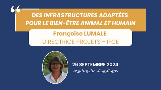 Infrastructure et bien-être animal / humain - 2024