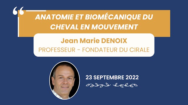 Anatomie et biomécanique du cheval - 2022