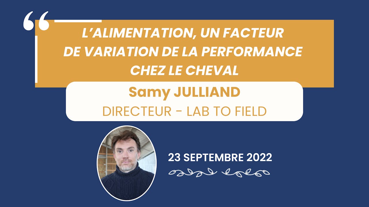 Alimentation et performance chez le cheval - 2022