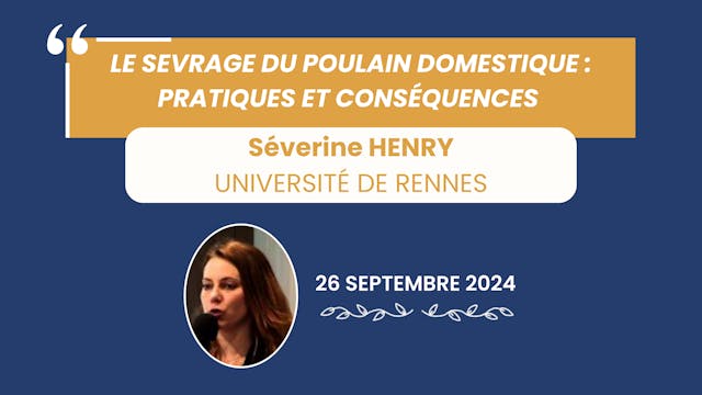 Sevrage du poulain : pratique / conséquence - 2024