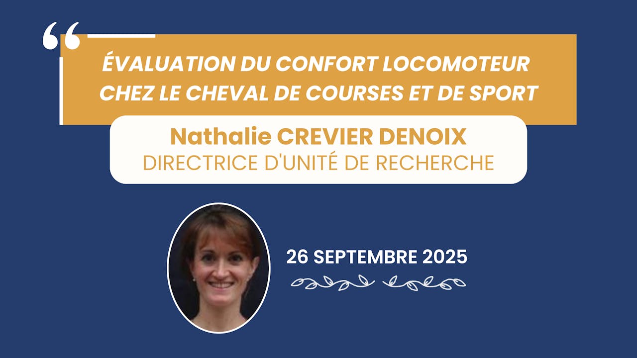 Évaluation du confort locomoteur - 2025