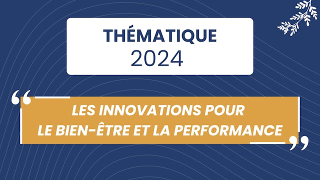 Innovations bien-être et la performance - 2024