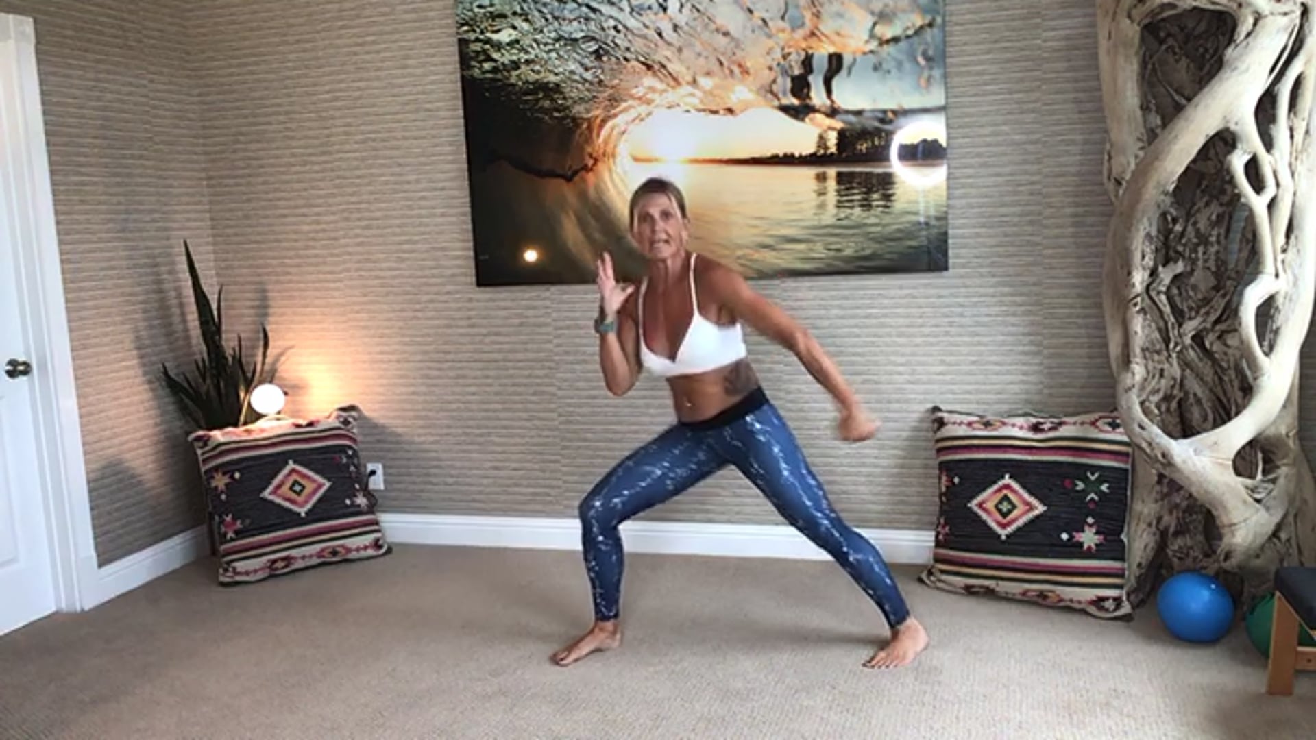 2020-05-13 Heather Leigh 30 min CardioKickboxing with Music