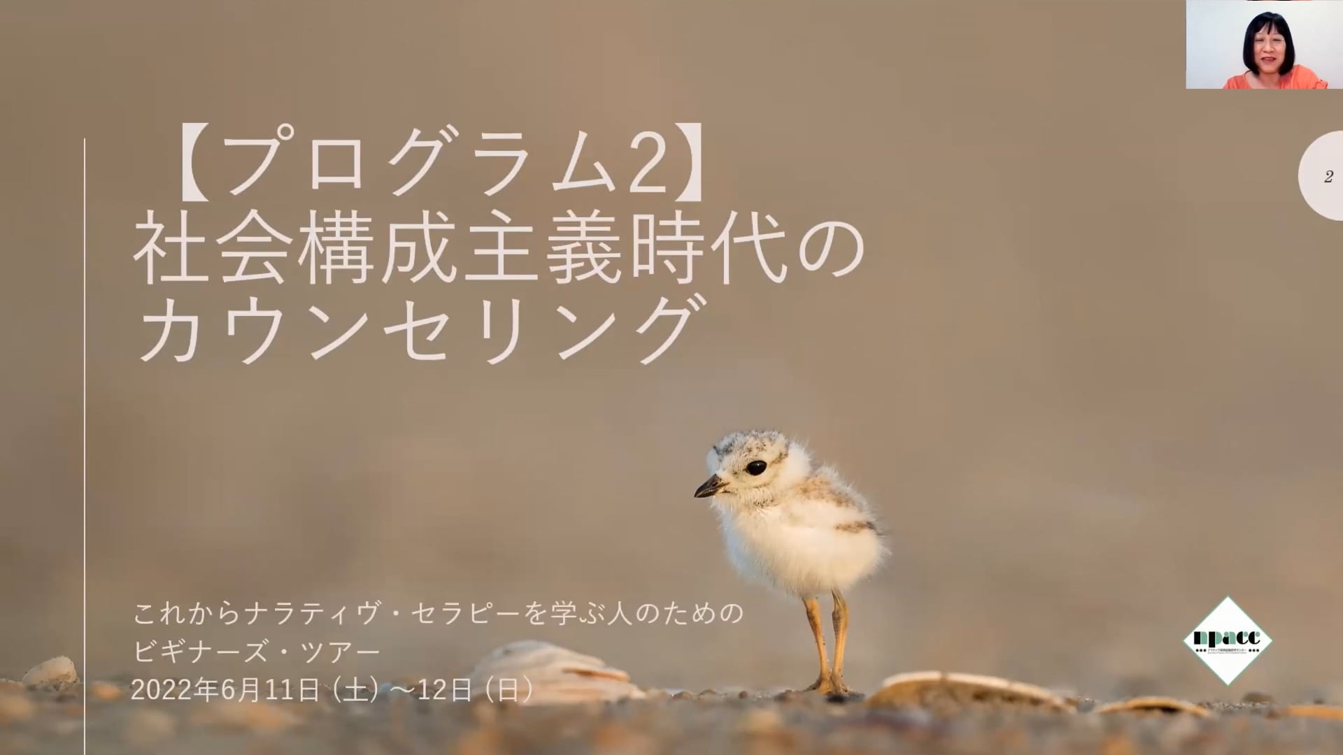 NTBT22-2：社会構成主義時代のカウンセリング（浅野衣子）