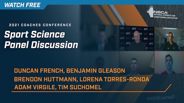 NSCA Sport Science Panel Discussion: 2021 Coaches Conference