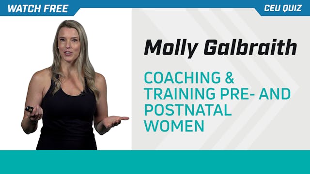 Coaching & Training Pre- and Post-Nat...