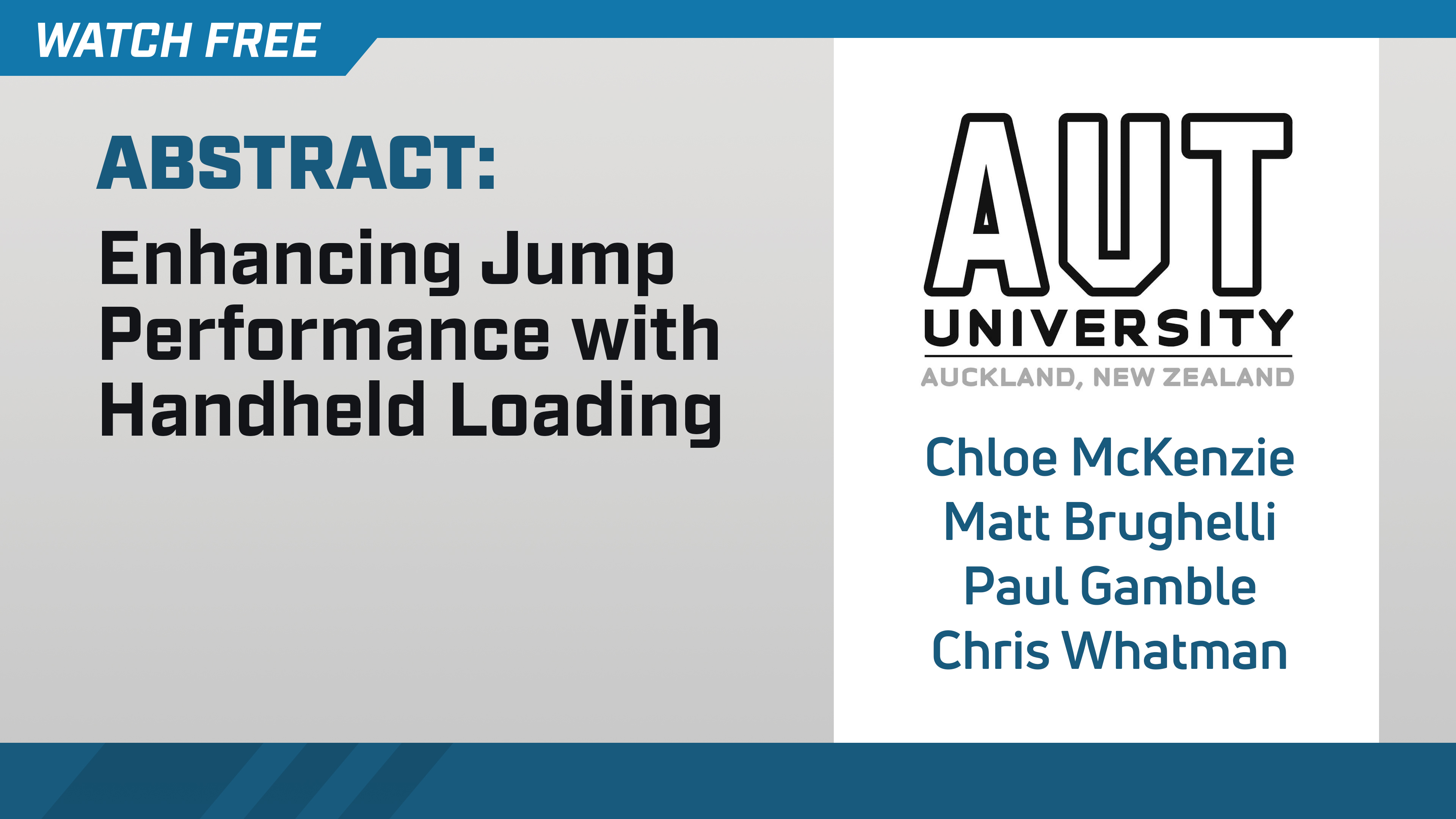 Enhancing Jump Performance with Handheld Loading