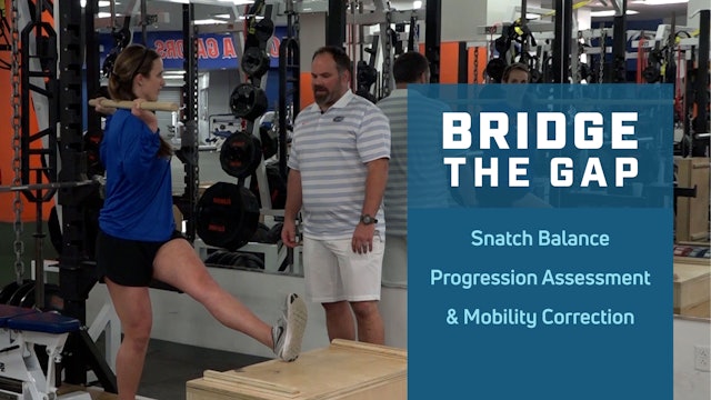Snatch Balance Progression Assessment and Mobility Correction for Athletes