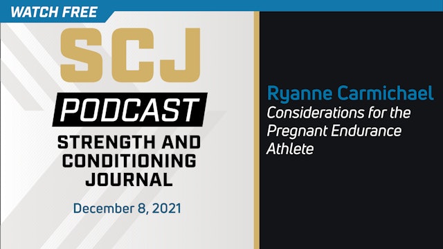 Considerations for the Pregnant Endurance Athlete - Ryanne Carmichael