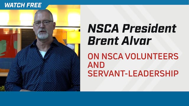 NSCA President Brent Alvar on NSCA Vo...