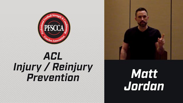 PFSCCA: ACL Injury / Reinjury Prevention