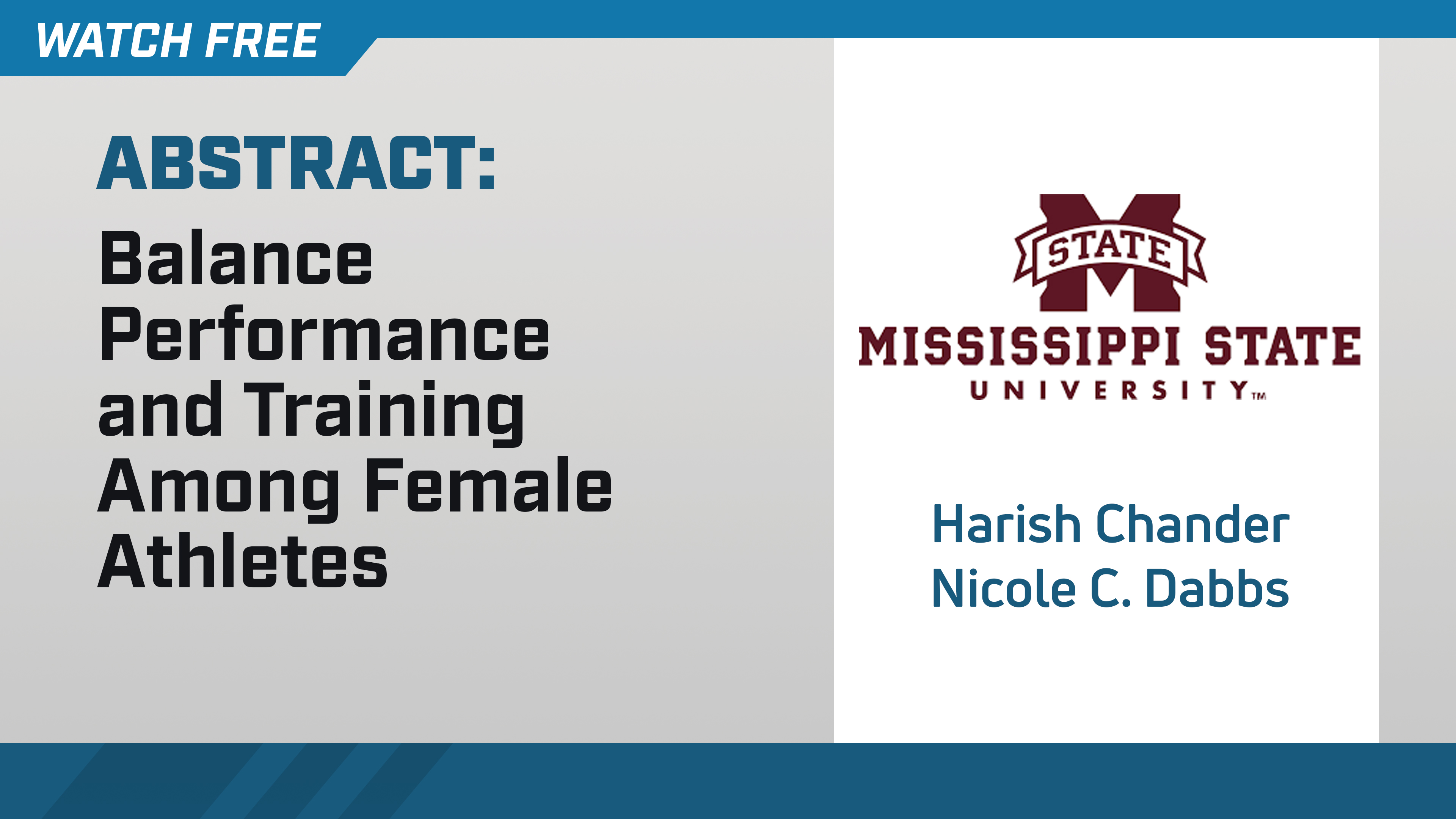 Balance Performance and Training Among Female Athletes