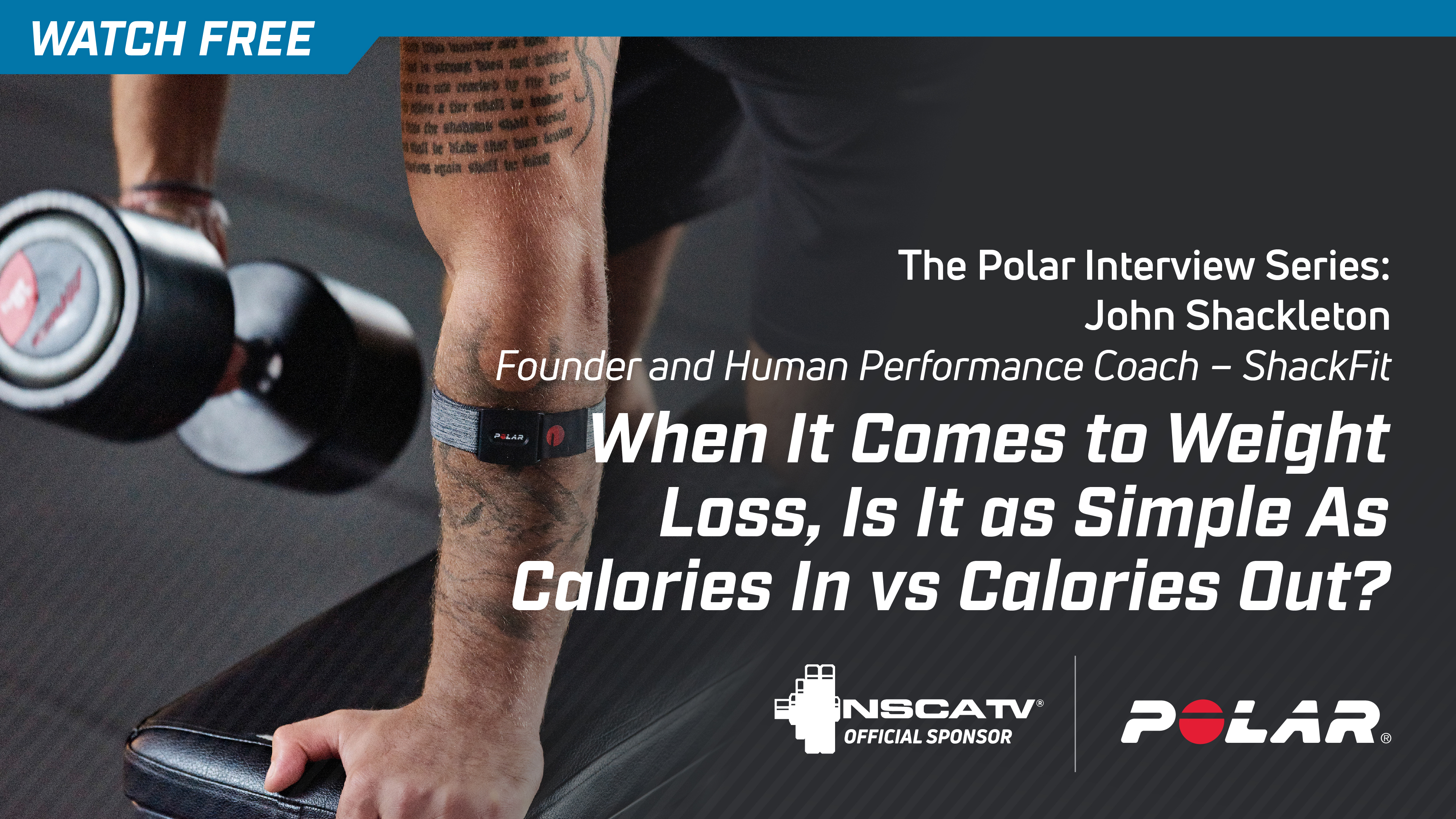 Polar Interviews: Weight Loss, Is It As Simple As Calories In vs Calories Out?