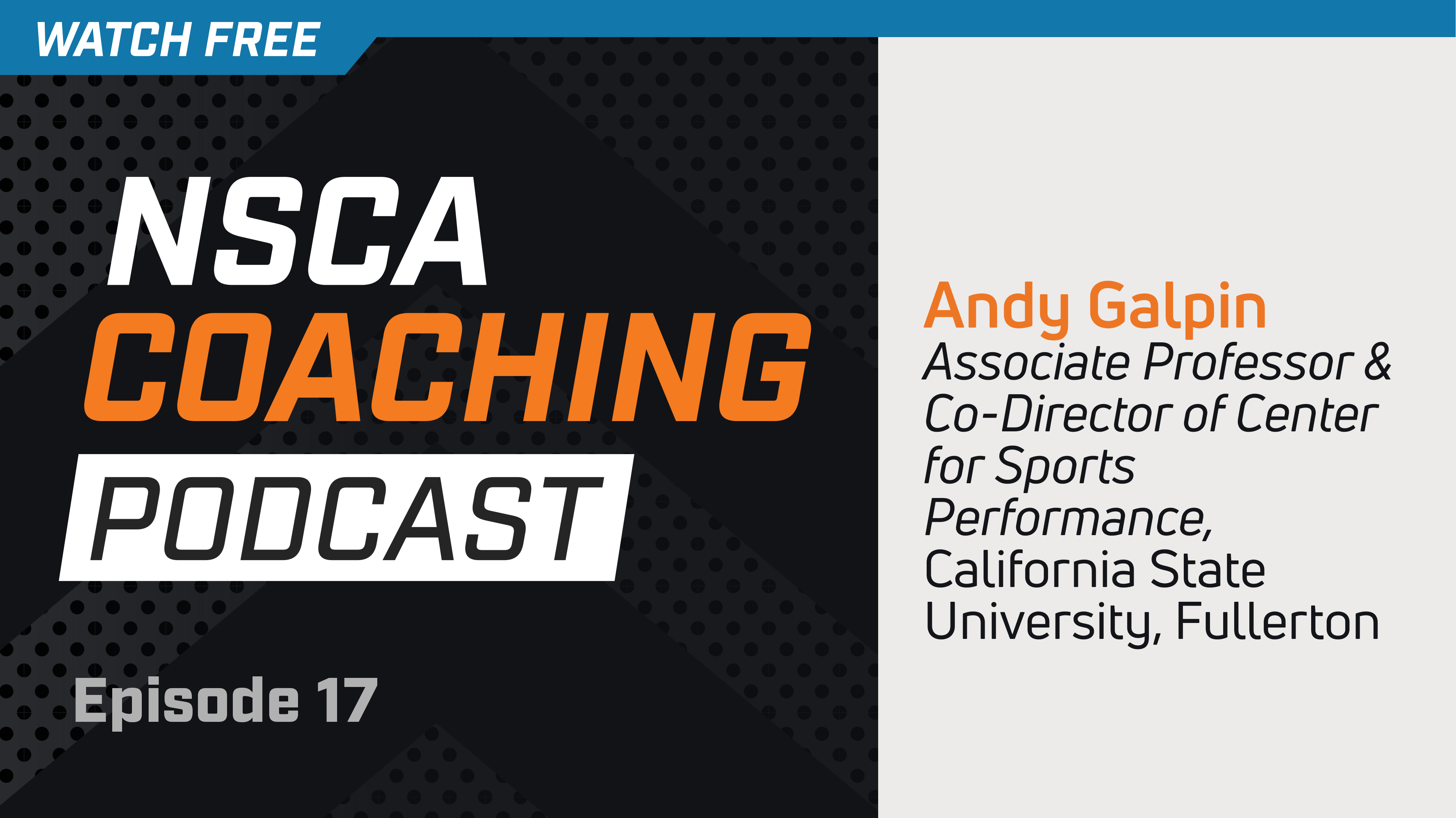 Episode 17 - Andy Galpin