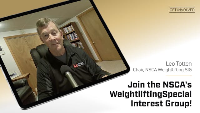 Join the NSCA's Weightlifting Special...