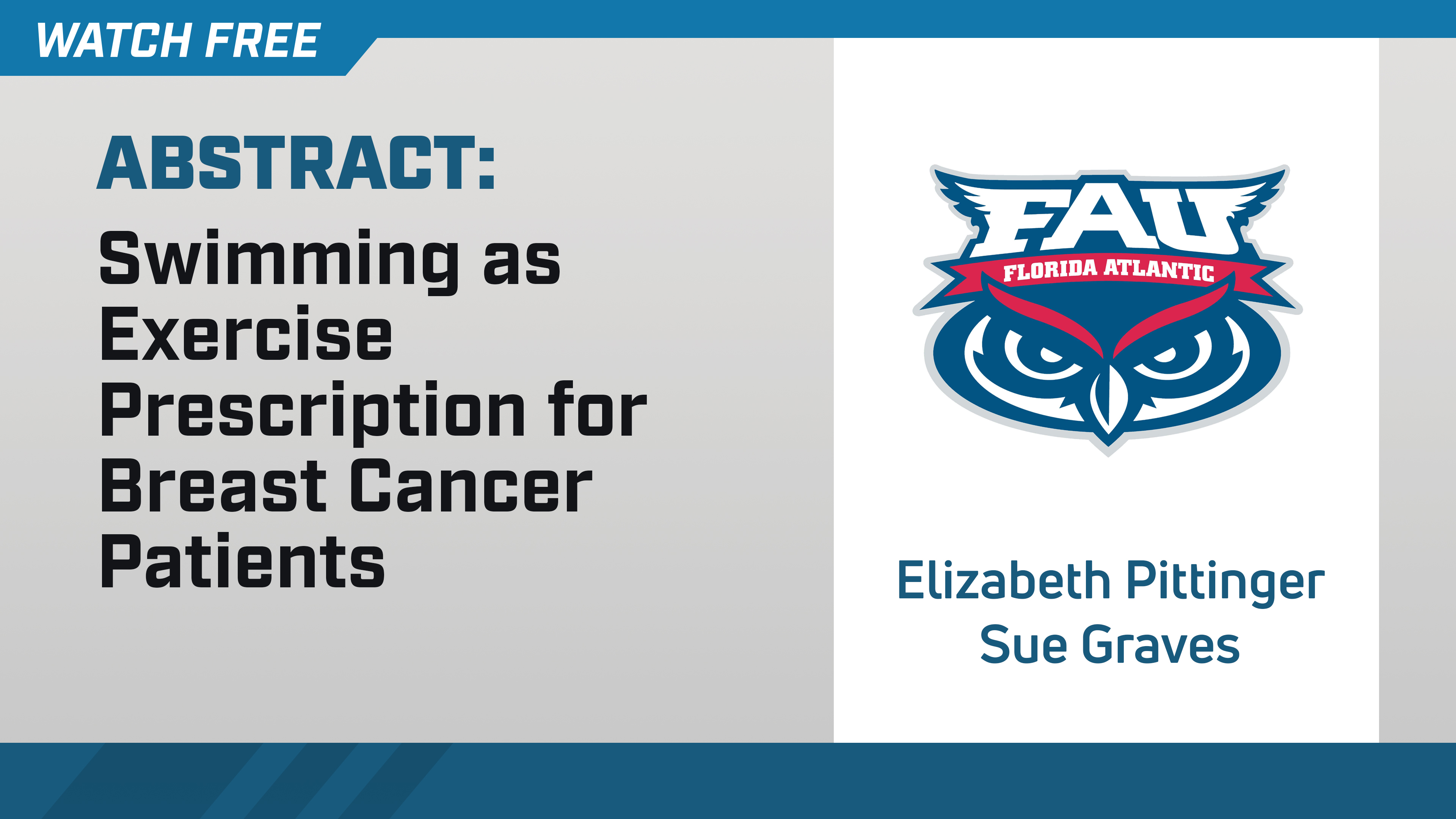 Swimming as Exercise Prescription for Breast Cancer Patients