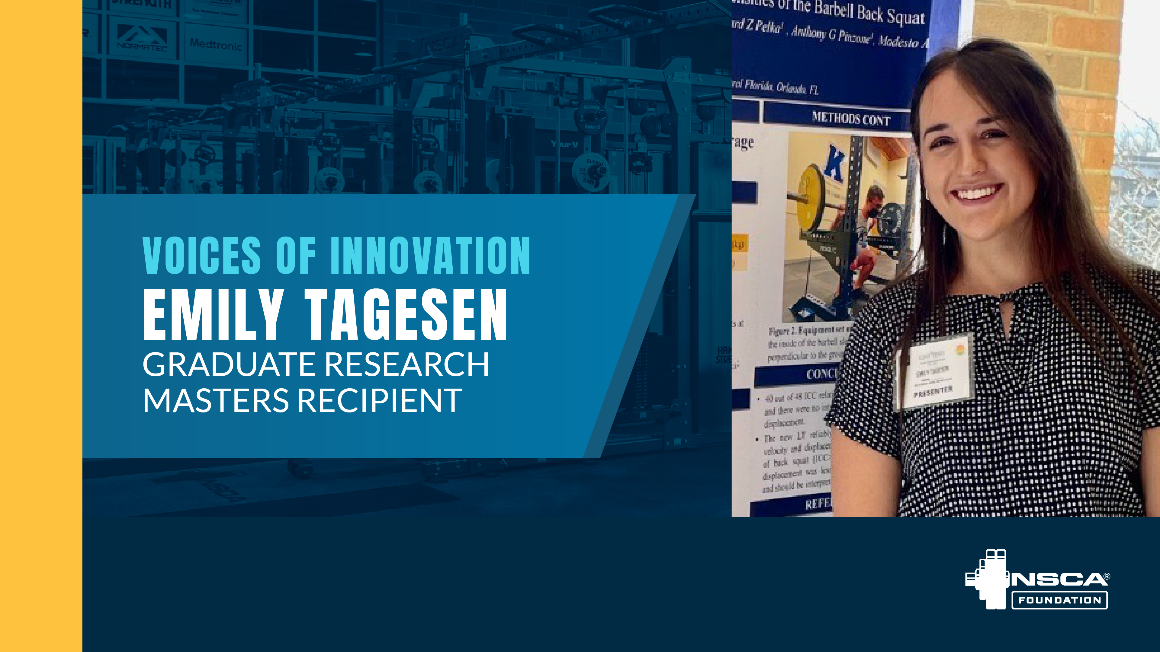 Emily Tagesen, NSCA Foundation Graduate Research Masters Recipient