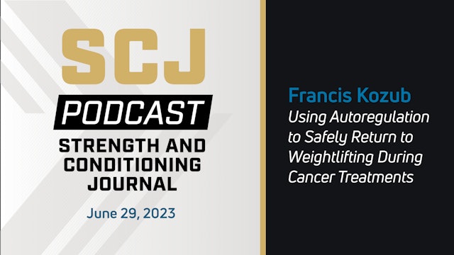 Using Autoregulation to Return to Weightlifting after Cancer Treatments