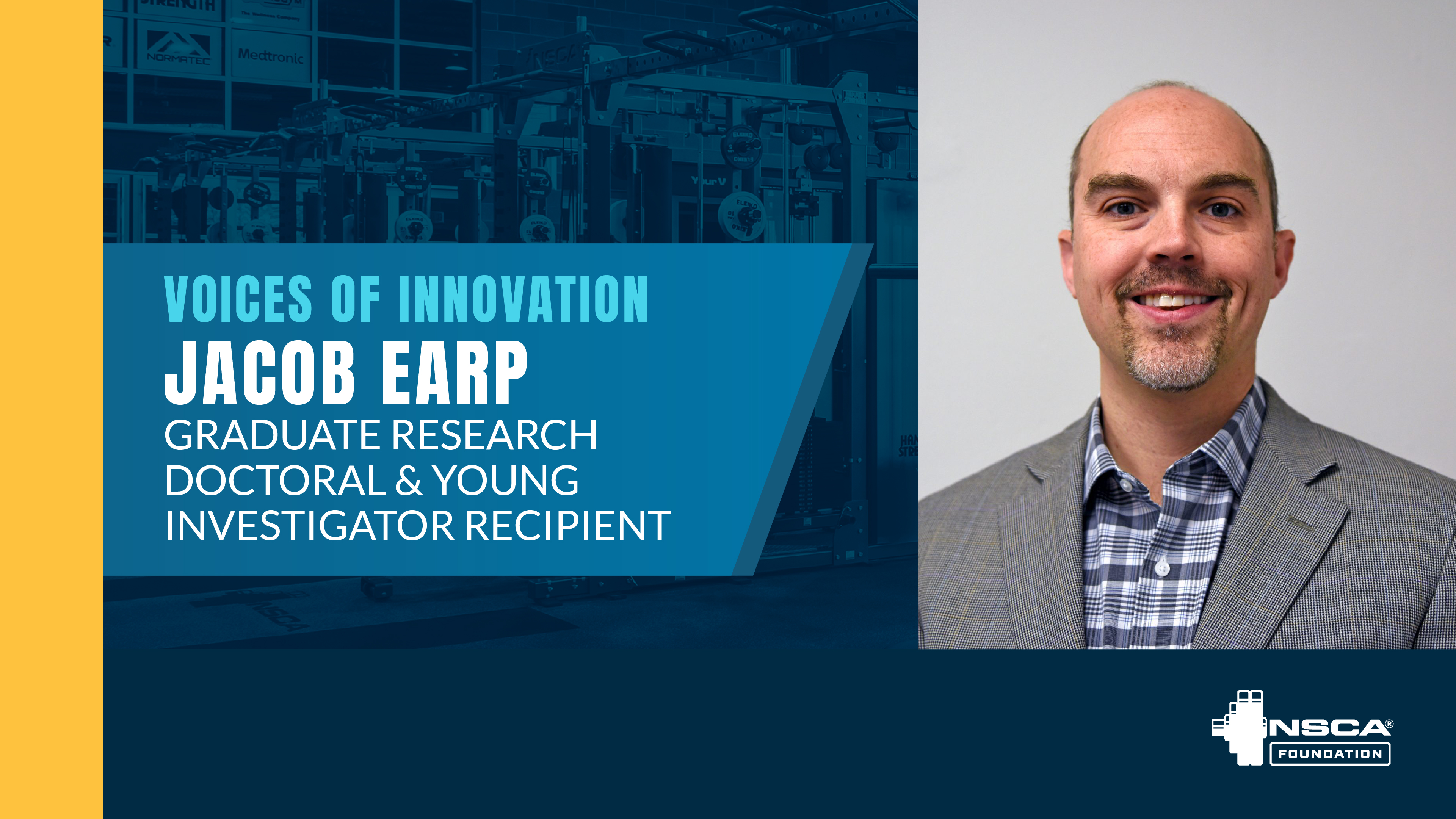 Dr. Jacob Earp, NSCAF Graduate Research Doctoral & Young Investigator Recipient