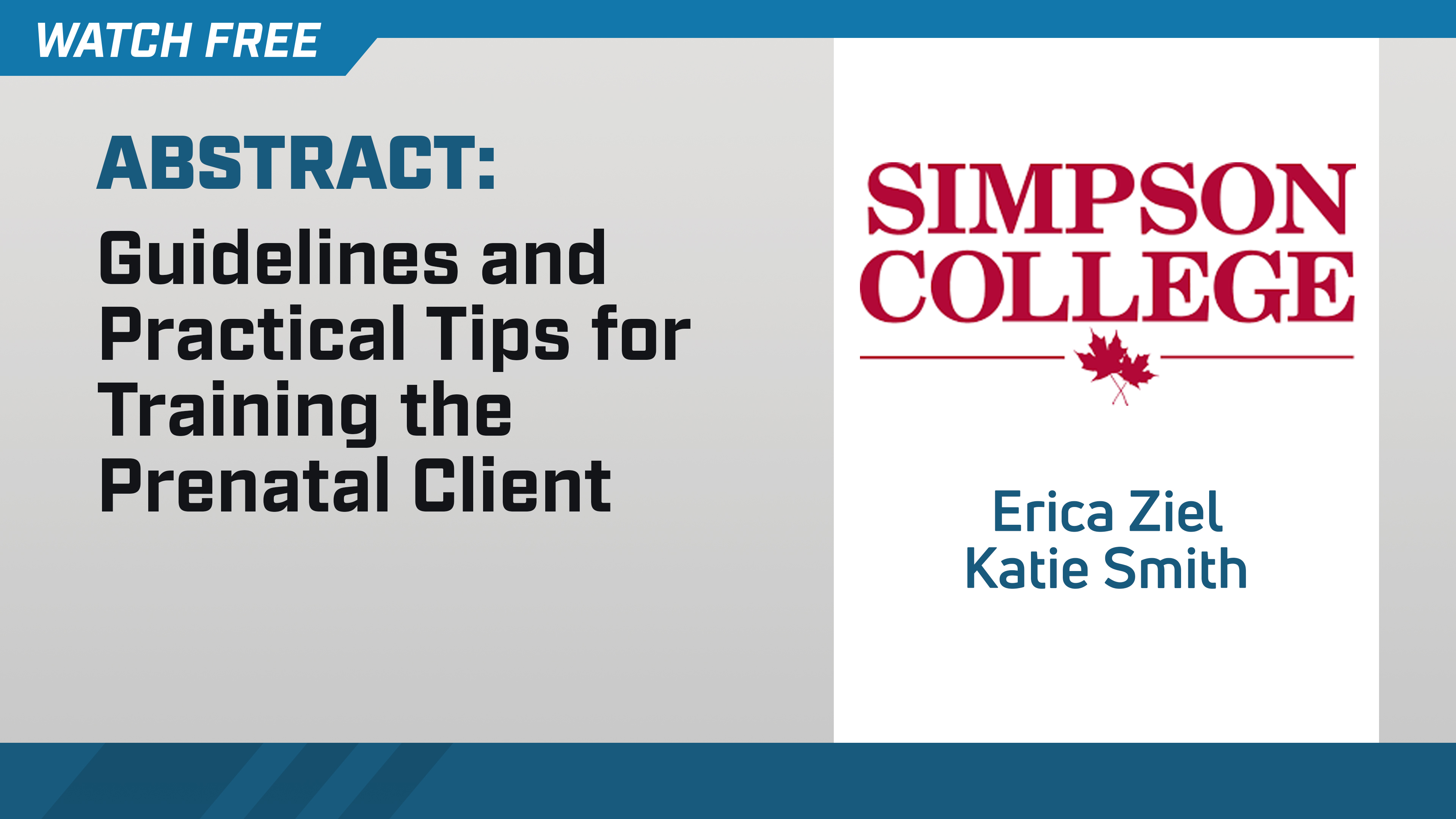 Guidelines and Tips for Training the Prenatal Client