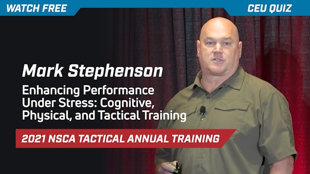 Enhancing Performance Under Stress: Cognitive, Physical, and Tactical Training