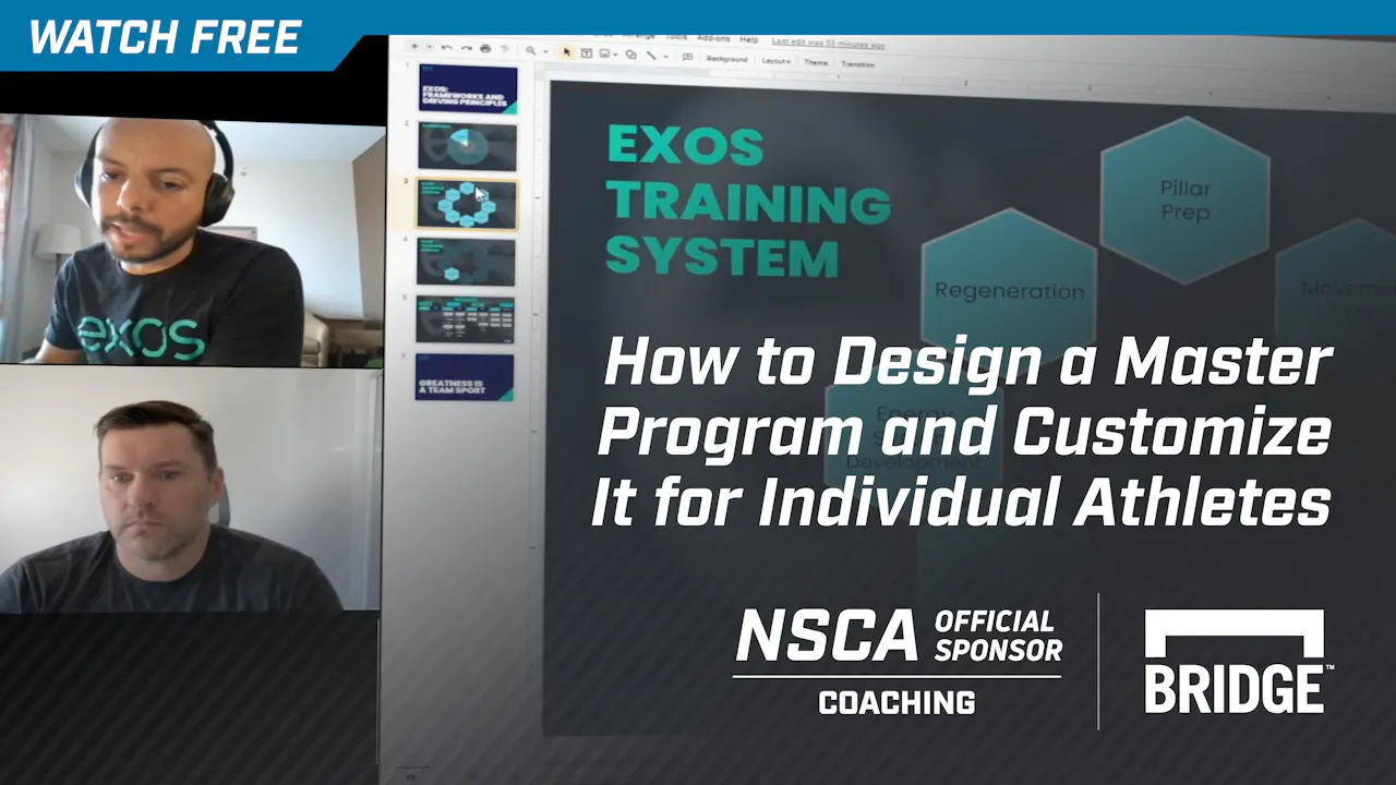 BridgeAthletic: How to Design a Master Program & Customize It for ...