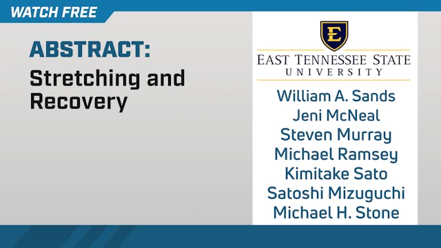 Stretching and Recovery