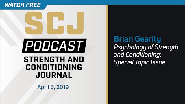 Psychology of S&C - Brian Gearity