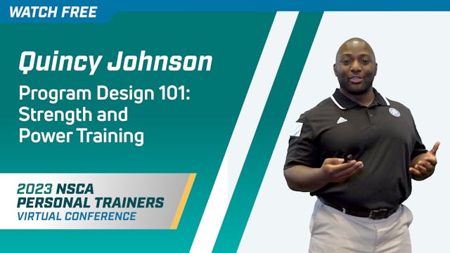 Program Design 101: Strength and Powe...