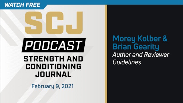 Author and Reviewer Guidelines - Morey Kolber & Brian Gearity
