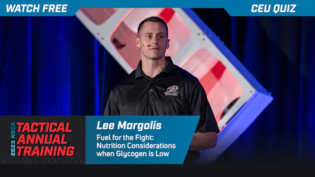 Fuel for the Fight: Nutrition Conside...