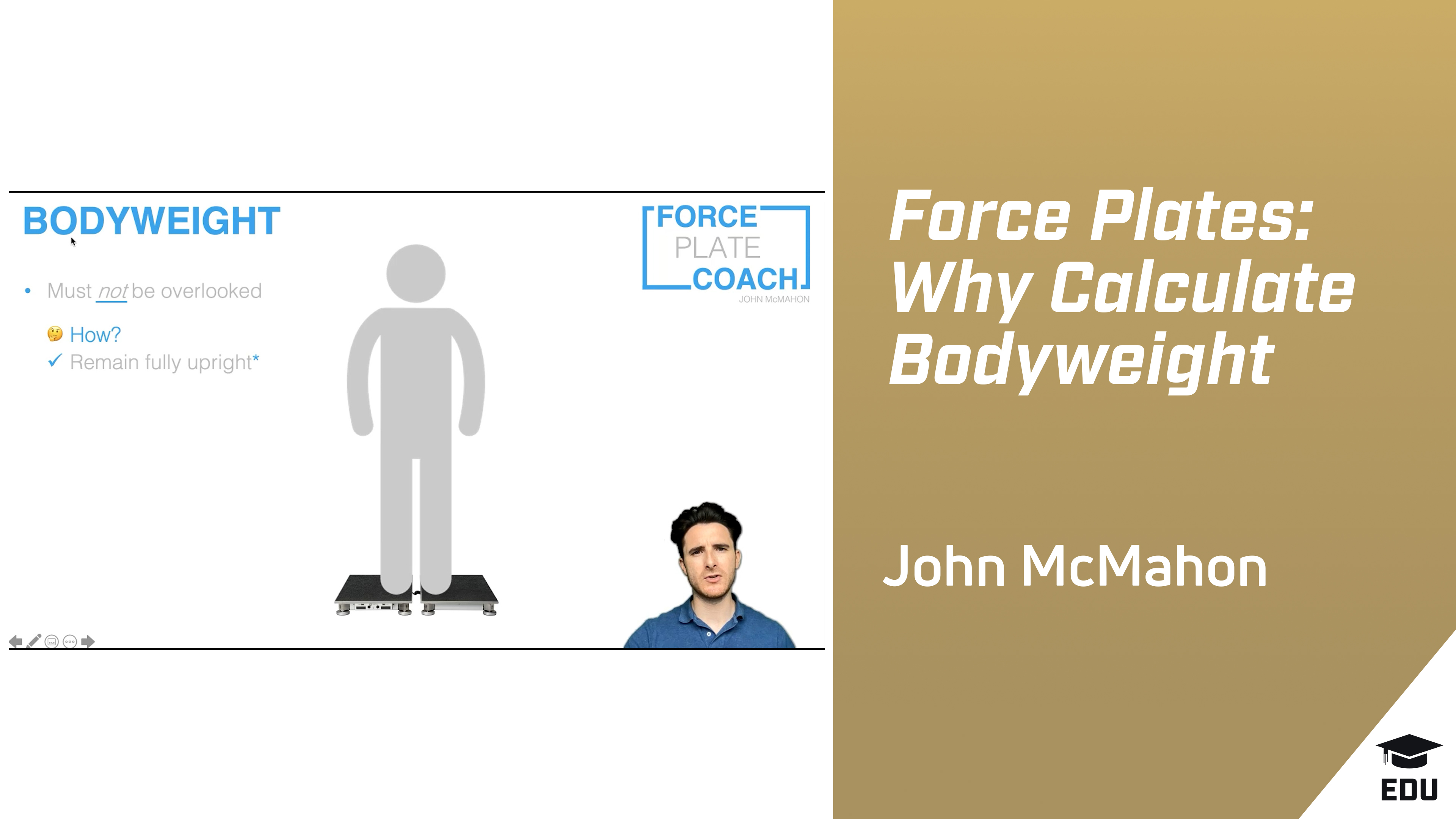 Force Plates: Why Calculate Bodyweight?