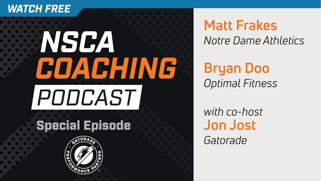 Special NSCA Coaching Podcast Episode...