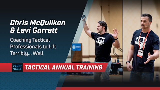 Coaching Tactical Professionals to Lift Terribly... Well