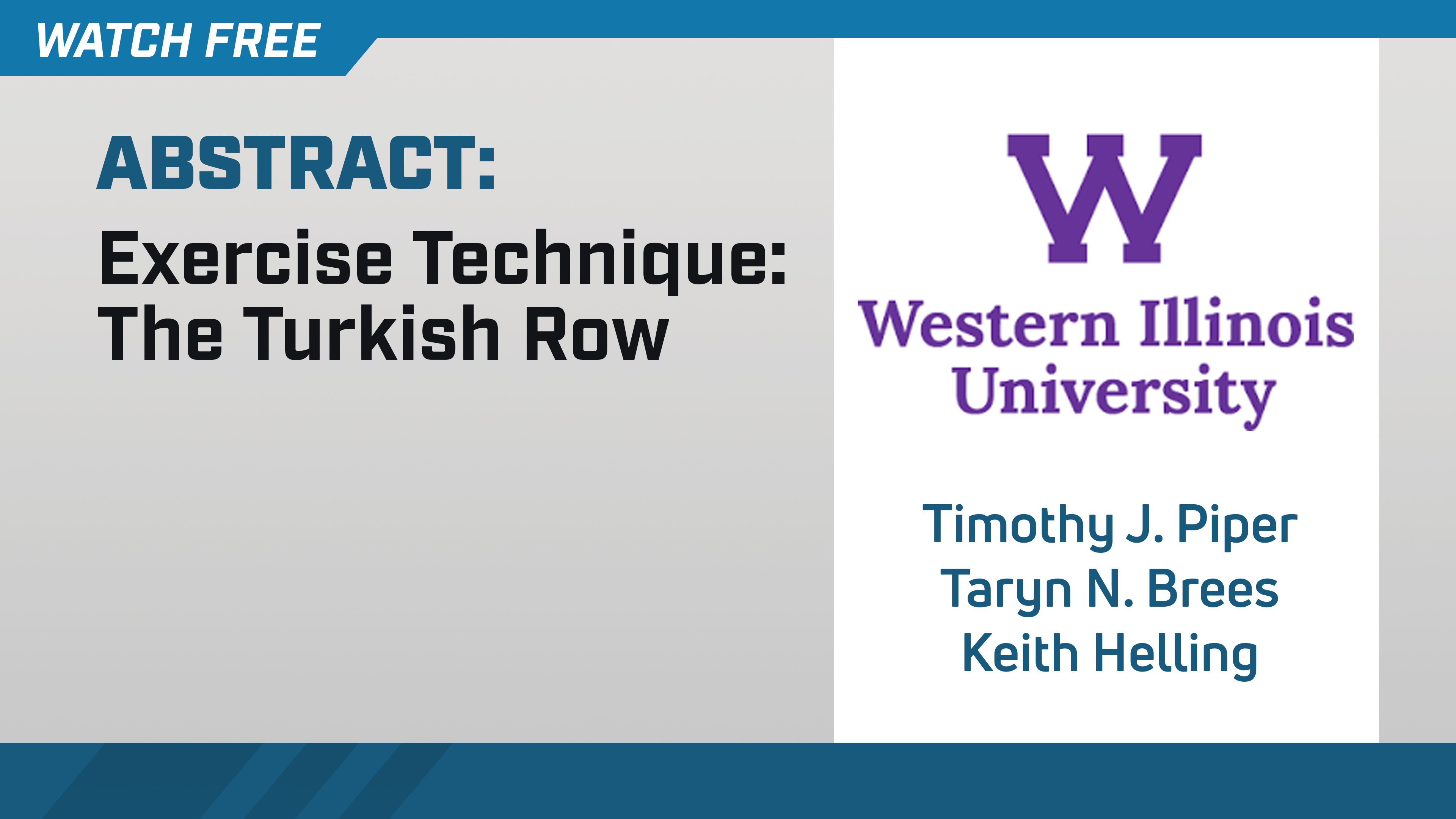Exercise Technique: The Turkish Row