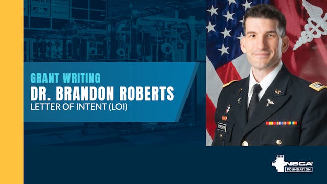 NSCA Foundation Grant Series: Letter ...