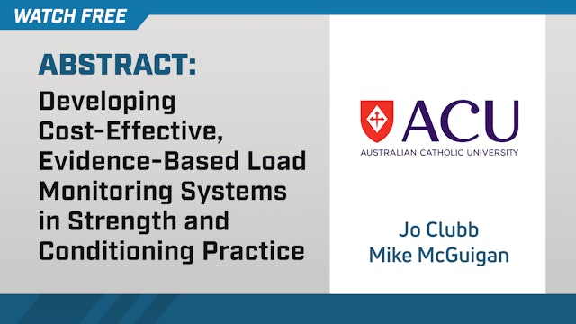 Developing Cost-Effective Evidence-Based Load Monitoring Systems in S&C Practice