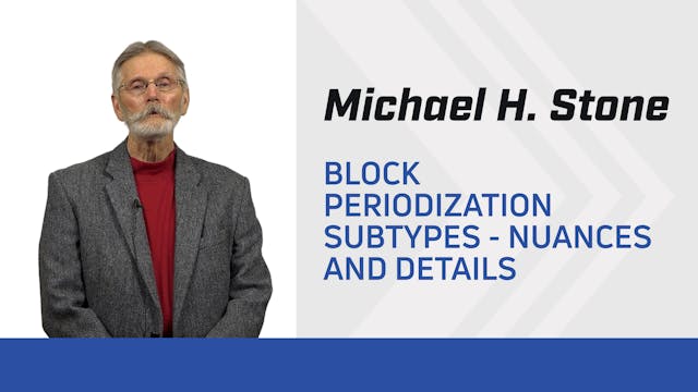 Block Periodization Subtypes - Nuance...