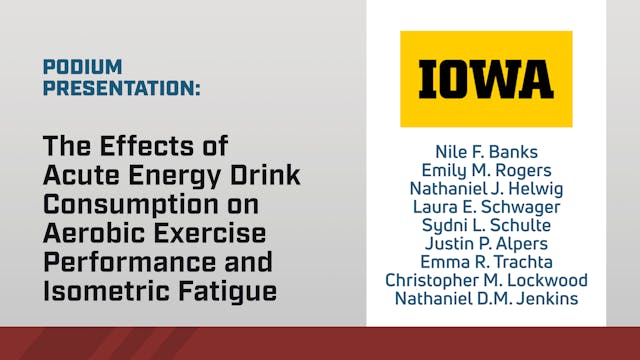 Effects of Acute Energy Drinks on Aer...