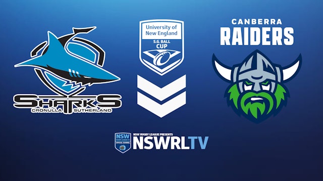 UNE SG Ball Cup | Round 3 | Sharks vs Raiders