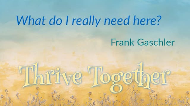 What Do I Really Need Here?