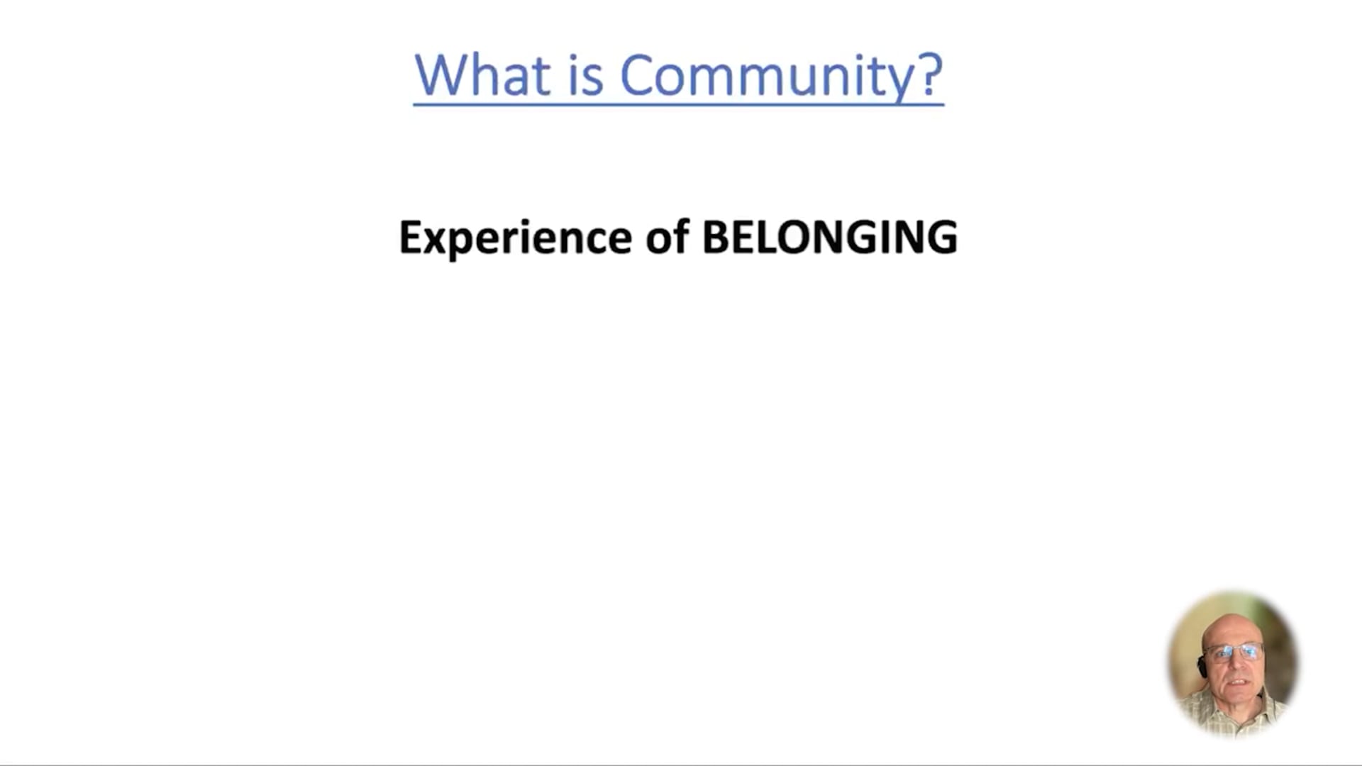 What is Community and Community Well-Being?