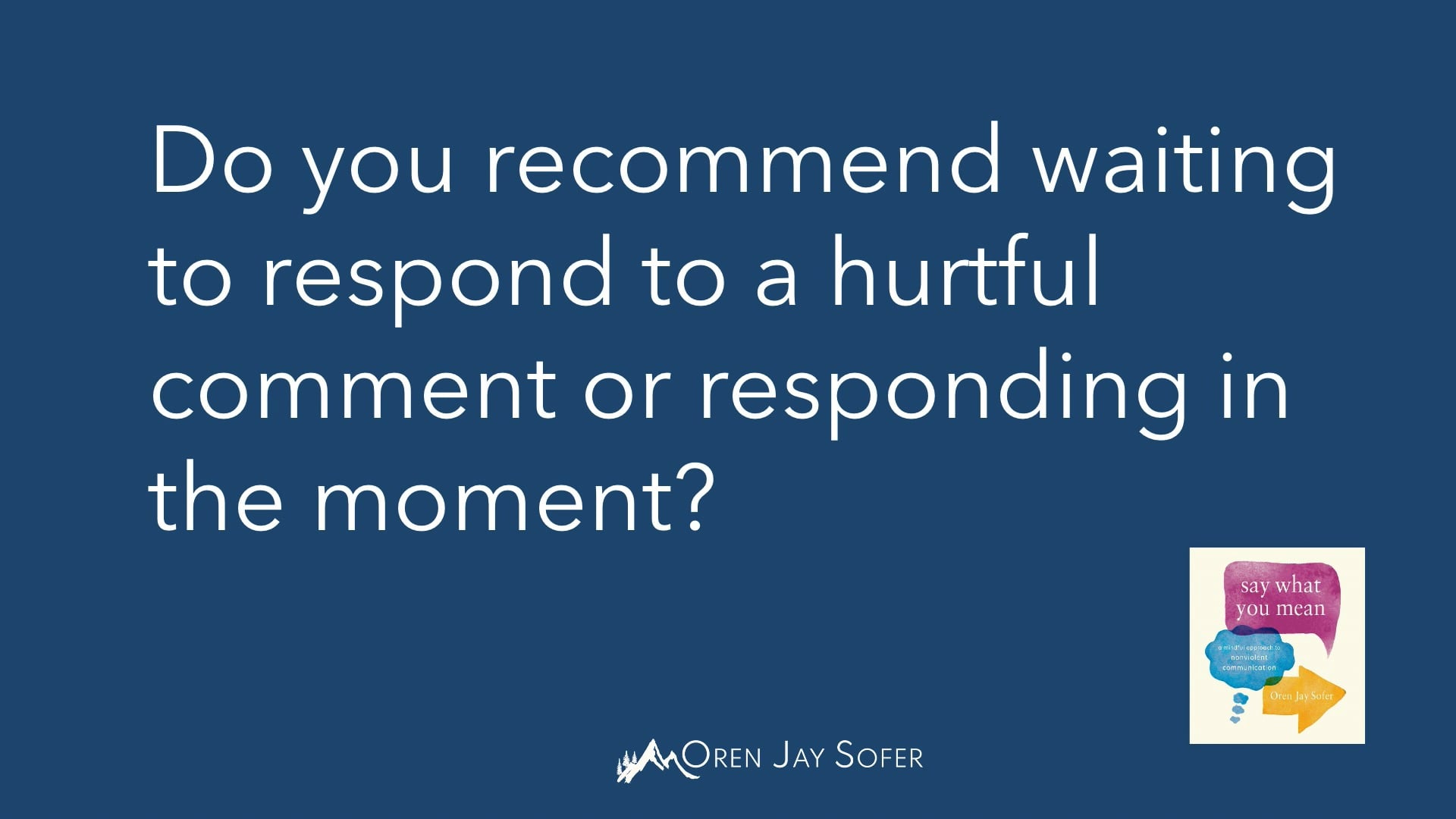 When to Speak, When to Listen: An NVC Approach